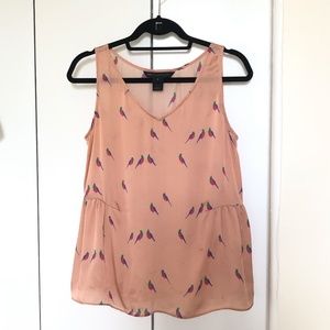 Marc by Marc Jacobs Pink Bird print Tank